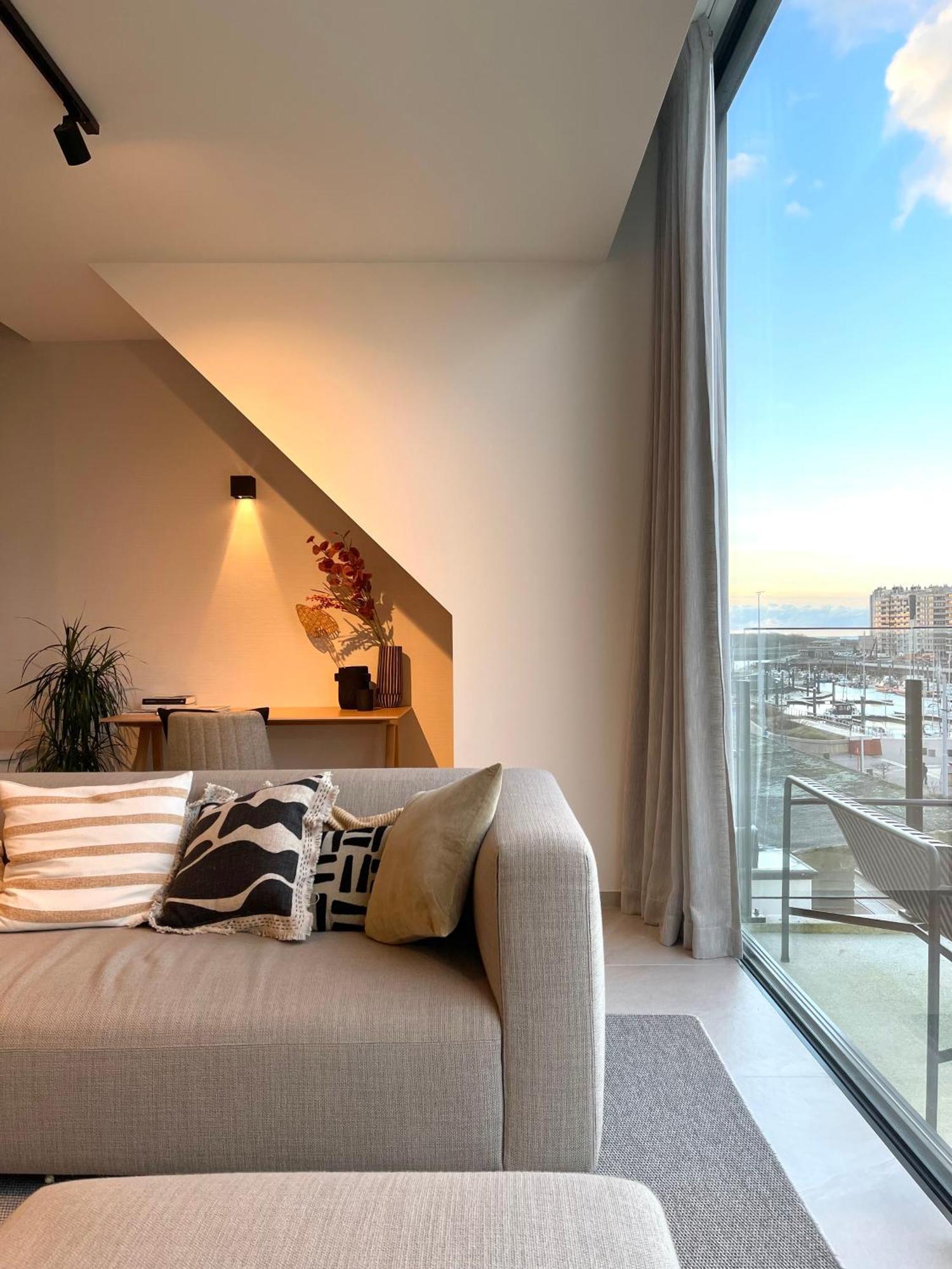 Molo Roof - Stylish Penthouse With Marina View Blankenberge Within Walking Distance From The Sea - 15 Km From Bruges Daire Dış mekan fotoğraf